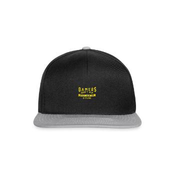 Gaming - Snapback Cap - Schwarz/Grau - Vorne