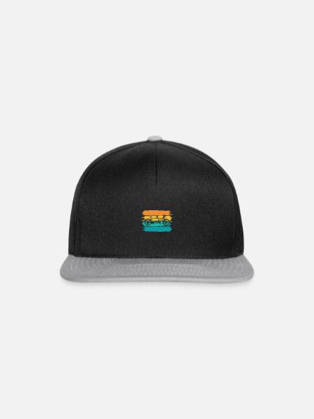 Tandem Fahrrad - Snapback Cap - Schwarz/Grau