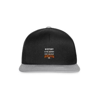 historien - Casquette snapback - noir/gris - Devant