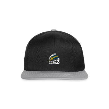 Suède - Casquette snapback - noir/gris - Devant