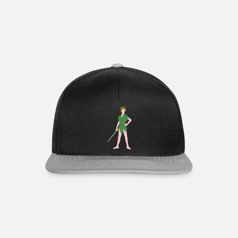 peter pan 31644 1280 - Snapback Cap - Schwarz/Grau