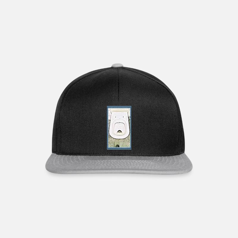 Stilles Örtchen - Snapback Cap - Schwarz/Grau