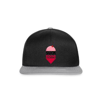 SUCK ZONE - Snapback Cap - black/grey - Front