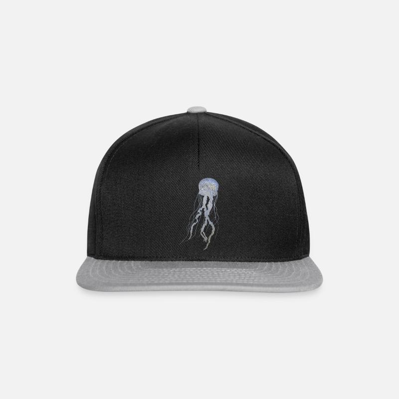 qualle - Snapback Cap - Schwarz/Grau