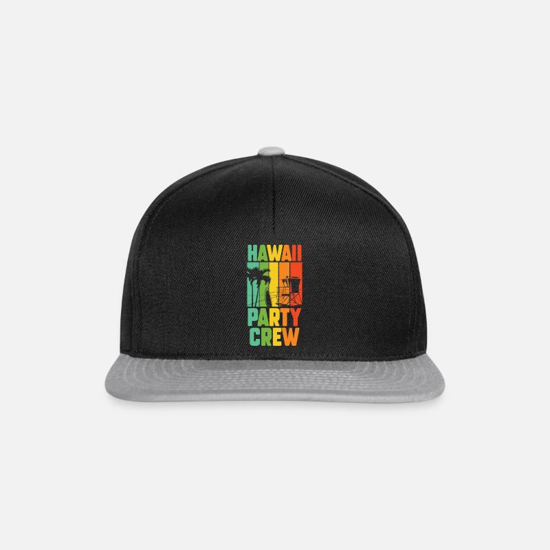 Hawaii Party Crew - Snapback Cap - Schwarz/Grau