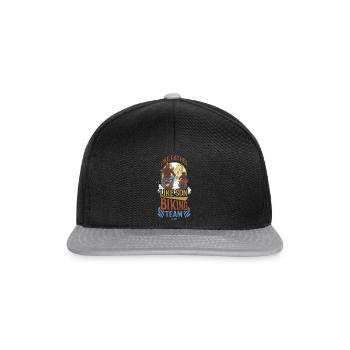 Father Papa Son Child Father's Day Gift - Snapback Cap - black/grey - Front