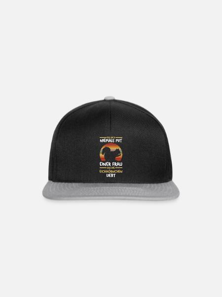 Erdmännchen - Snapback Cap - Schwarz/Grau