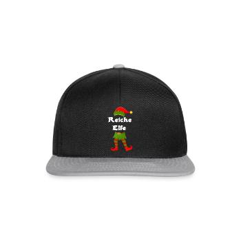 Reiche Elfe - Snapback Cap - Schwarz/Grau - Vorne