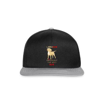 Mother's Day Gift Dog Mom Gift Idea - Snapback Cap - black/grey - Front