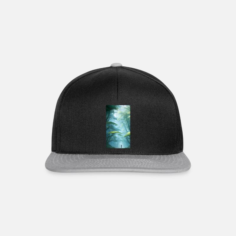 Mystical forest euphoria - Snapback Cap - black/grey