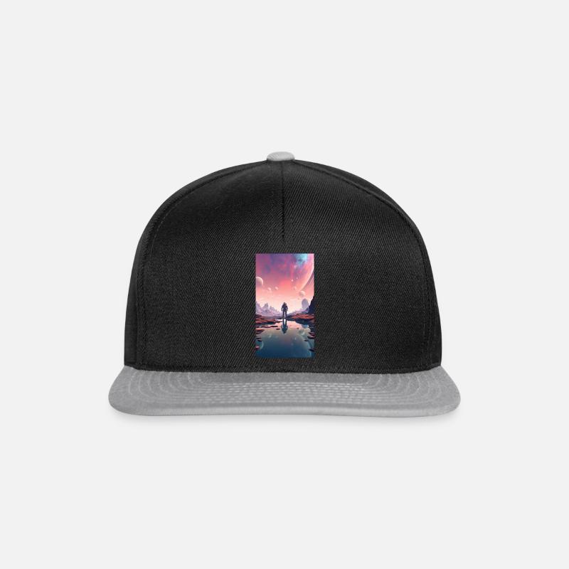 Odyssée de l’espace - Casquette snapback - noir/gris