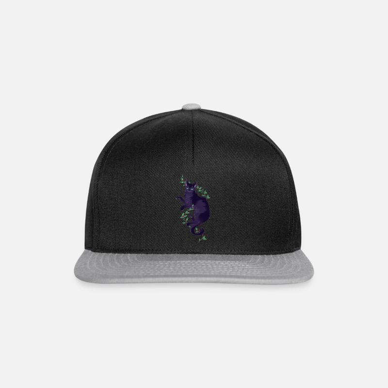 Schwarze Katze Hollyleaf Distelblatt Warrior Cats - Snapback Cap - Schwarz/Grau