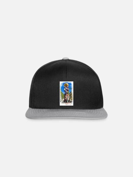 Kunterbunter Turm beim Kuchlbauer - Snapback Cap - Schwarz/Grau