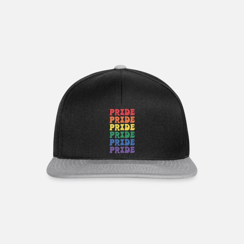 Pride Lqbt - Snapback Cap - Schwarz/Grau