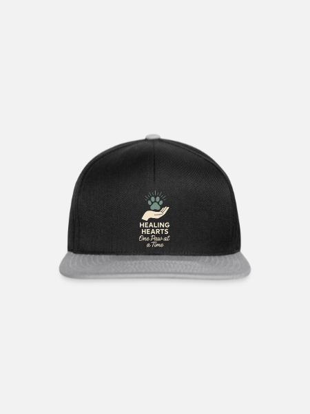 Tierheimmitarbeiter, Tierrettungs-freiwilliger - Snapback Cap - Schwarz/Grau