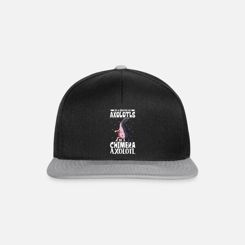 Sei ein Chimera Axolotl - Snapback Cap - Schwarz/Grau