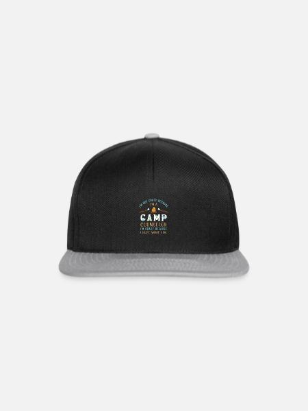 Zeltlager Leiter Sommercamp - Snapback Cap - Schwarz/Grau
