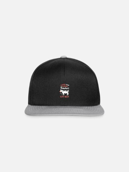 Bauer Rind - Snapback Cap - Schwarz/Grau