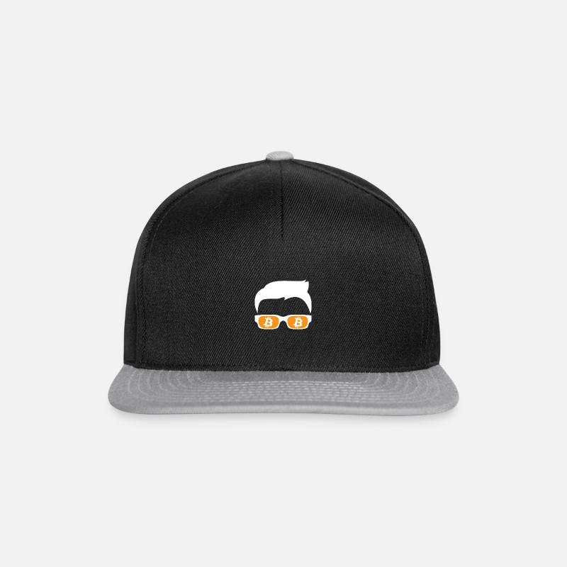 Bitcoin Sunglasses - Snapback Cap - Schwarz/Grau