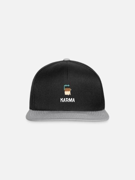 KARMA - Snapback Cap - Schwarz/Grau