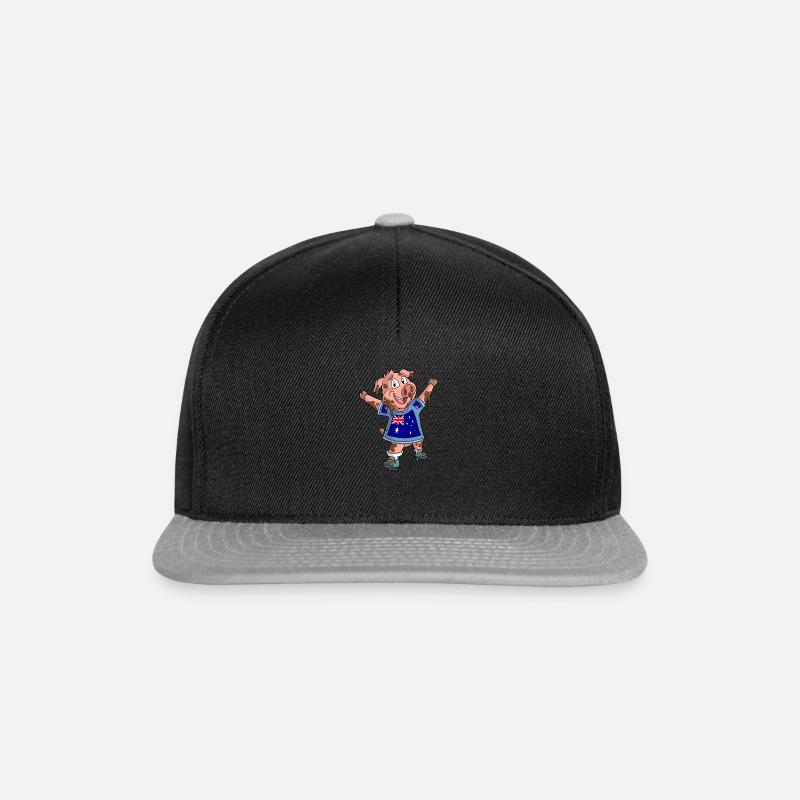 Fan Pig Australia - Snapback Cap - black/grey
