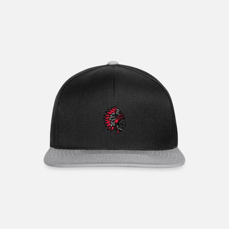 Indiens Indiens - Casquette snapback - noir/gris