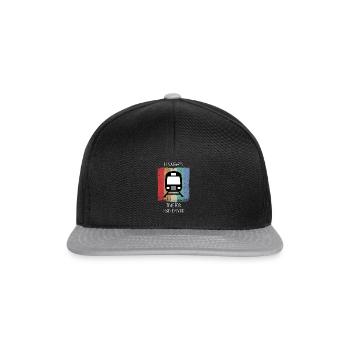 Train Railway Railroad Worker Trains Train Driver - Snapback Cap - black/grey - Front