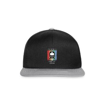 Train Railway Railroad Worker Trains Train Driver - Snapback Cap - black/grey - Front