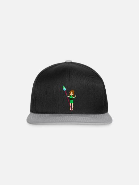 Chibi Malerin - Snapback Cap - Schwarz/Grau