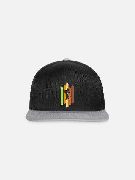 Fotograf Spiegelreflexkamera - Snapback Cap - Schwarz/Grau