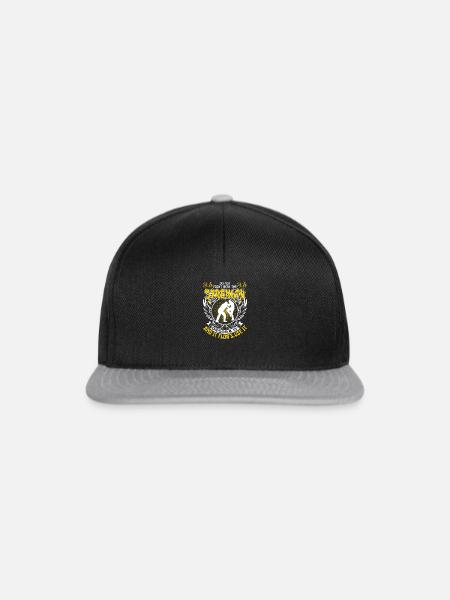 WingTsun - Snapback Cap - Schwarz/Grau