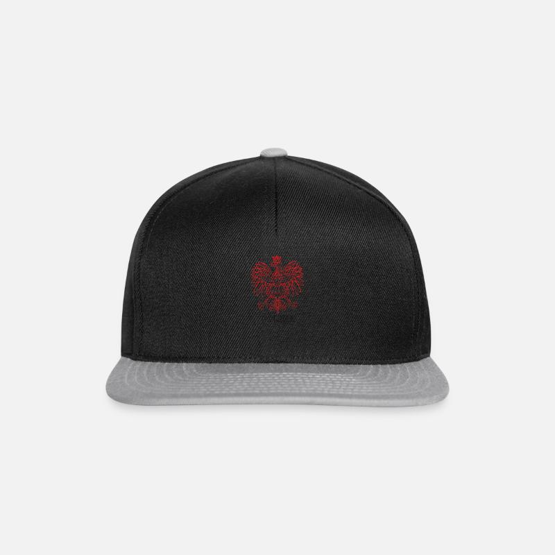 Polnischer Adler - Snapback Cap - Schwarz/Grau