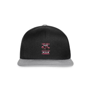 Cadeau animal drôle d’oiseau exotique - Casquette snapback - noir/gris - Devant