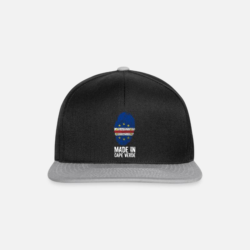 Made In Cape Verde / Cape Verde / Cabo Verde - Snapback Cap - black/grey