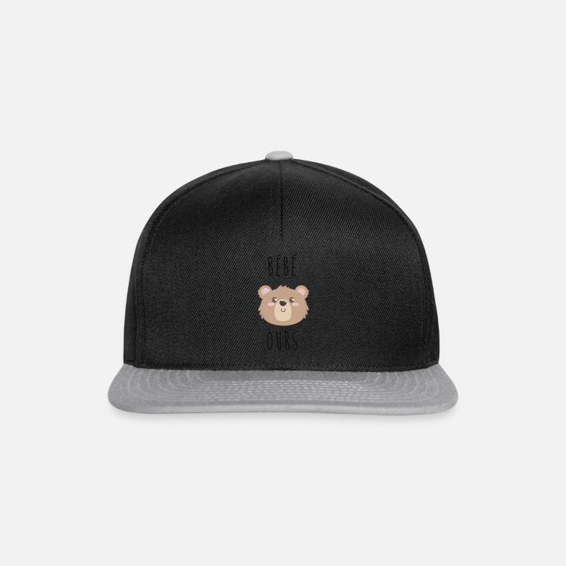 Bébé ours - Casquette snapback - noir/gris