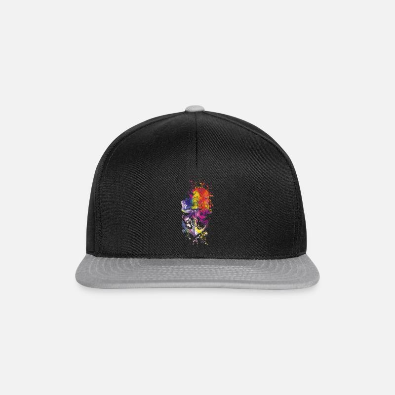 Octopus octopus ancre multicolore cadeau Stralsund - Casquette snapback - noir/gris