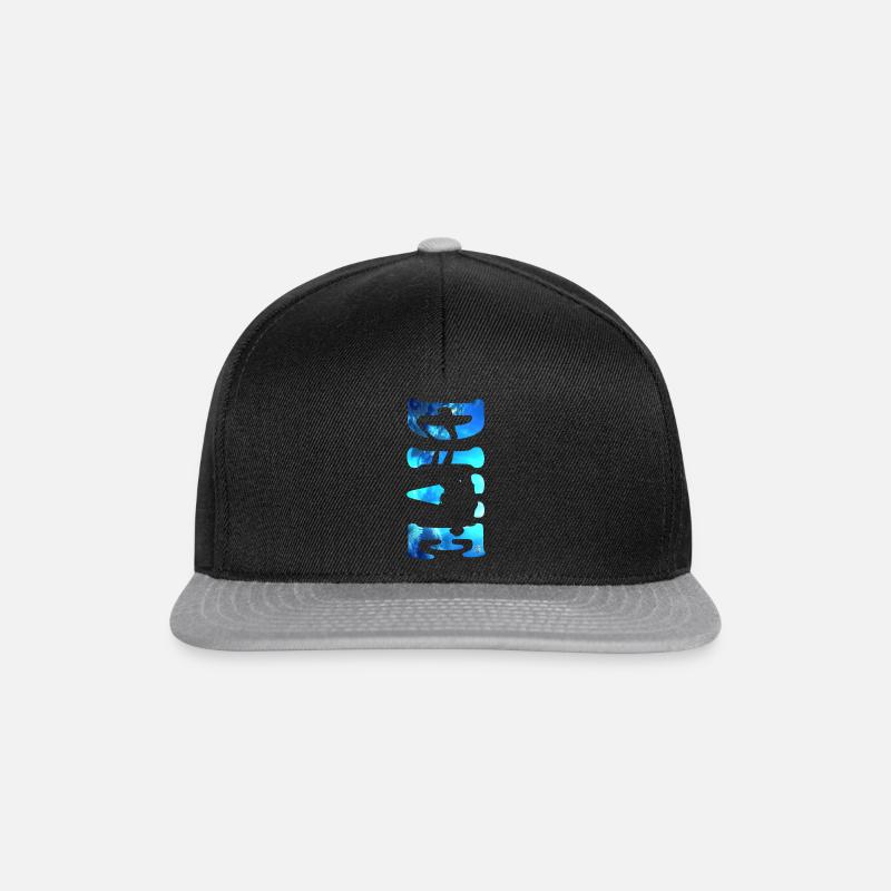 TAUCHEN - Snapback Cap - Schwarz/Grau
