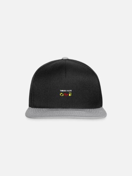 Auto - Car - Things I hate - Snapback Cap - Schwarz/Grau