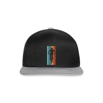 Mountainbike Front - Snapback Cap - Schwarz/Grau - Vorne