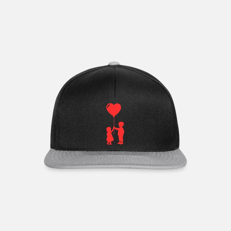 Siblings red - Snapback Cap - Schwarz/Grau