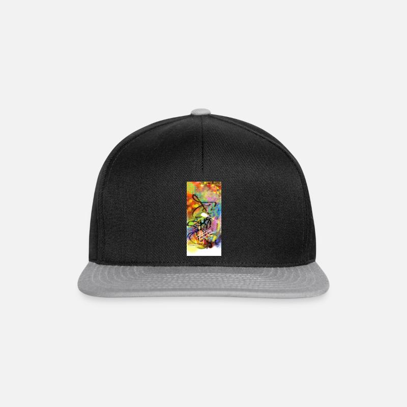 Chaos one - das perfekte ADHS Shirt - Psycho - Snapback Cap - Schwarz/Grau