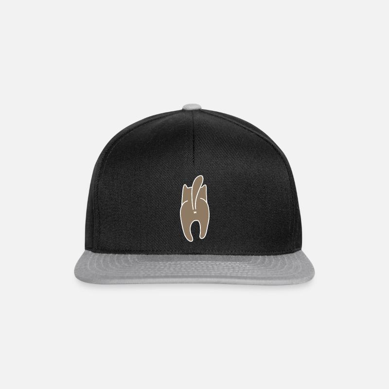 NE REGARDEZ PAS MON DOS - Casquette snapback - noir/gris