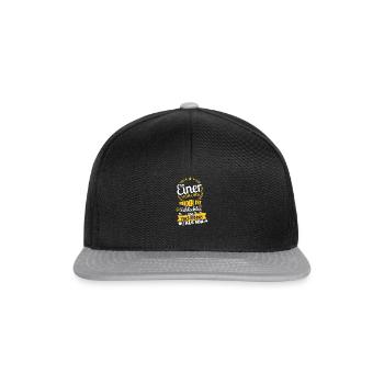 Tischtennis - Snapback Cap - Schwarz/Grau - Vorne