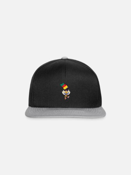 Kamerun Biene - Snapback Cap - Schwarz/Grau