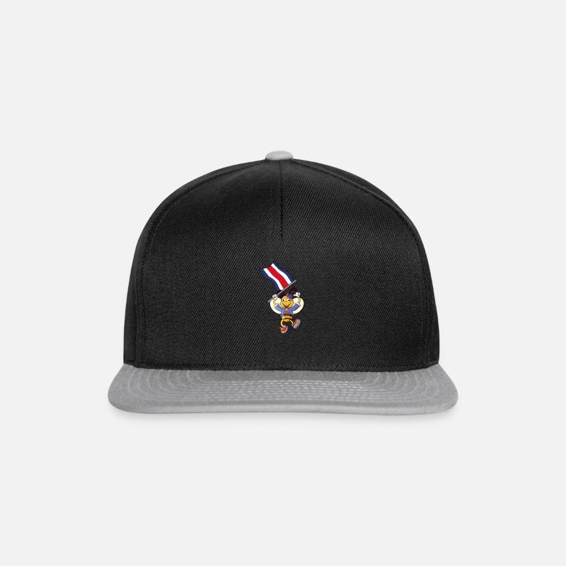 Costa Rican bee - Snapback Cap - black/grey