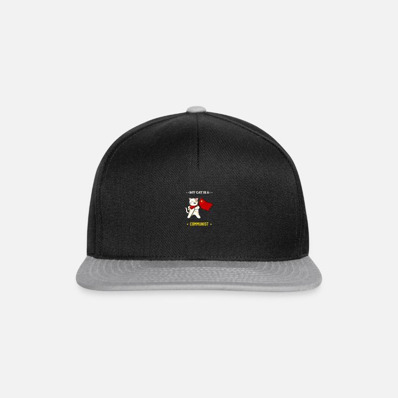 My Cat is a Communist - Snapback Cap - black/grey