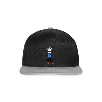 PoolBoy SkullHeart - Snapback Cap - Schwarz/Grau - Vorne