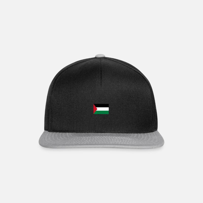 Palestine - Snapback Cap - Schwarz/Grau