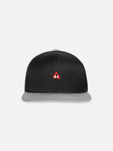 Achtung - Snapback Cap - Schwarz/Grau