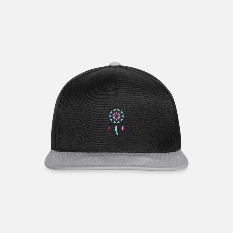Traumfänger - Snapback Cap - Schwarz/Grau